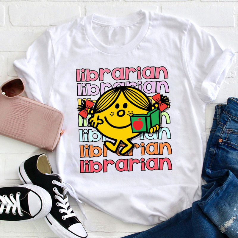 Orange Miss Librarian Teacher T-Shirt