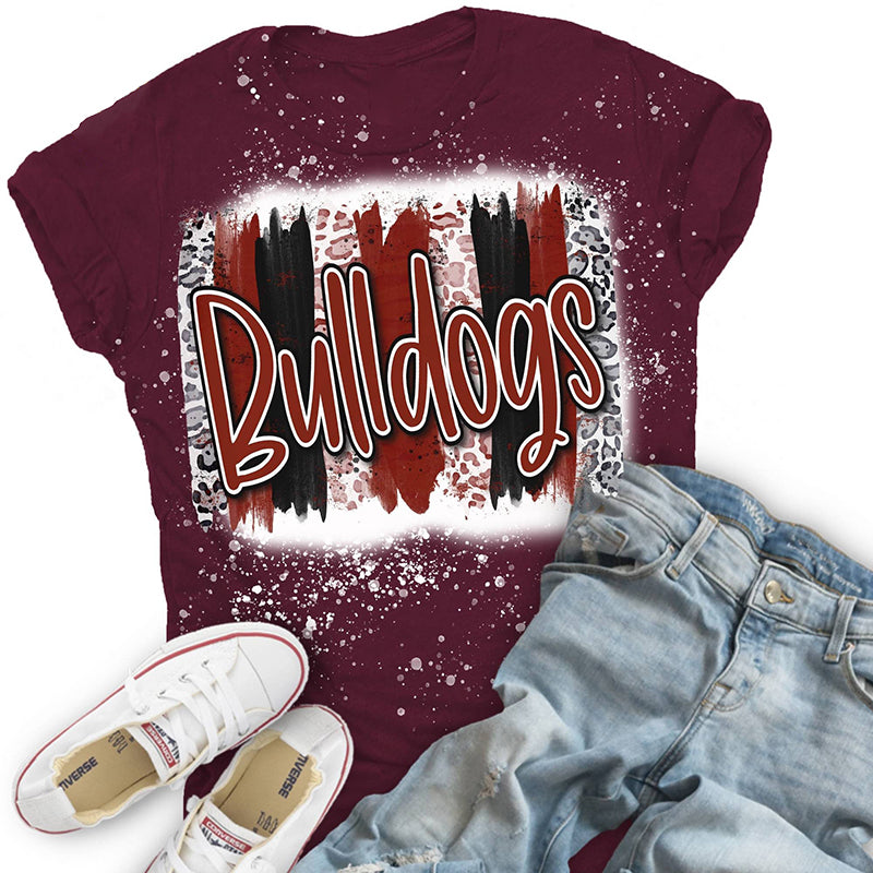 Personalized Mascot Stripe Graffiti Teacher Printed Super Soft T-Shirt