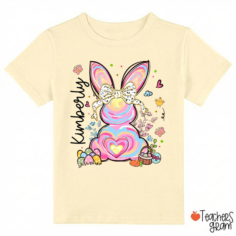 Personalized Little Girls Easter Class T-Shirt