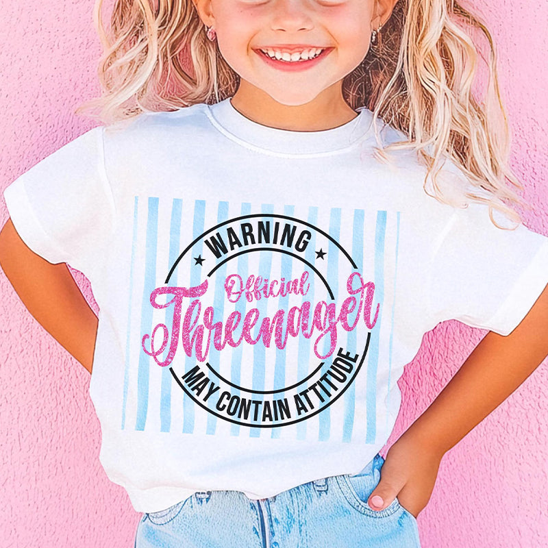 Personalized Funny Birthday Warning May Contain Attitude Class T-Shirt