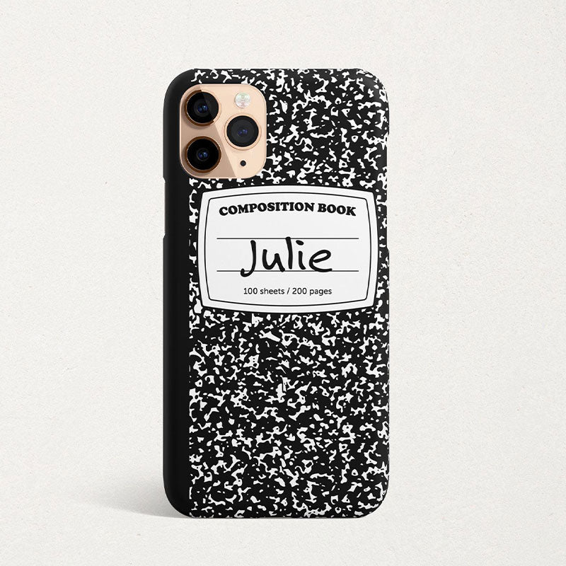 Personalized Name Composition Book Teacher Phone Case