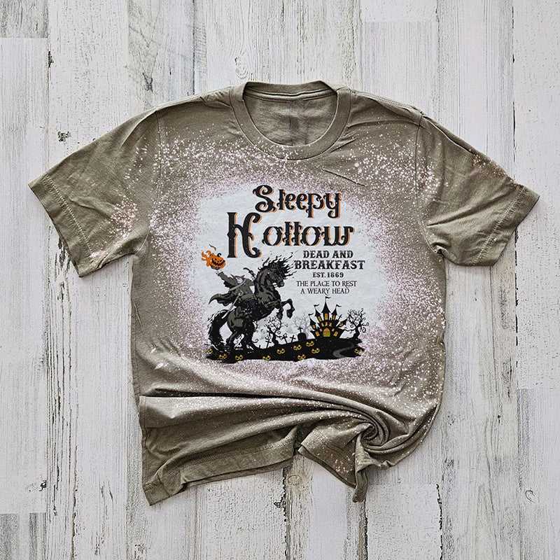 Sleepy Hollow Headless Horseman Teacher Printed Super Soft T-Shirt