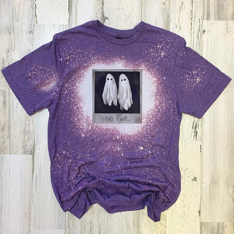 No Feet Horror Ghost Teacher Printed Super Soft T-Shirt