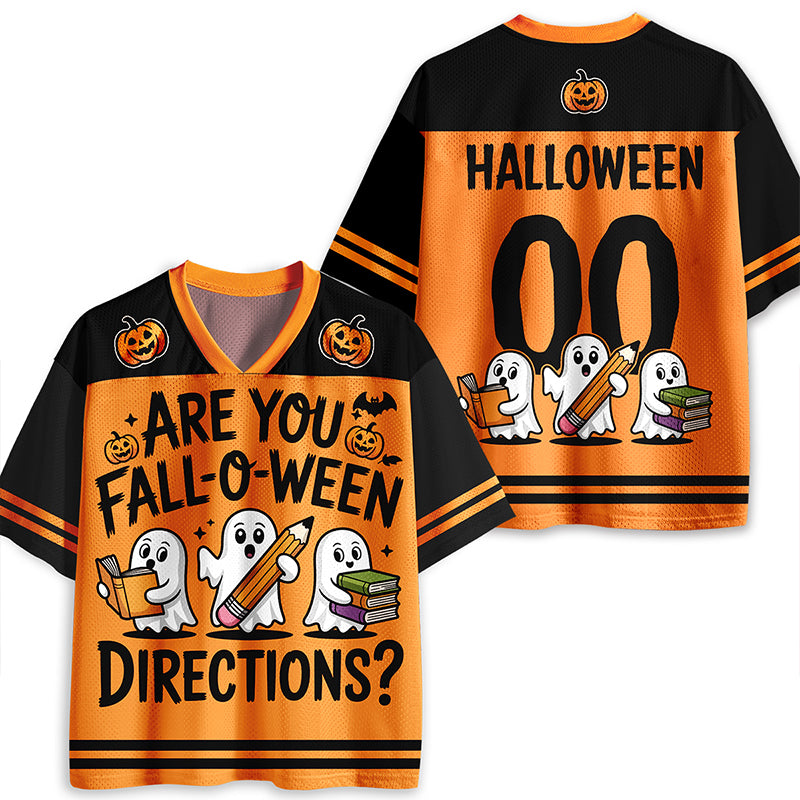 Are You Fall O Ween Directions Teacher Mesh Jersey
