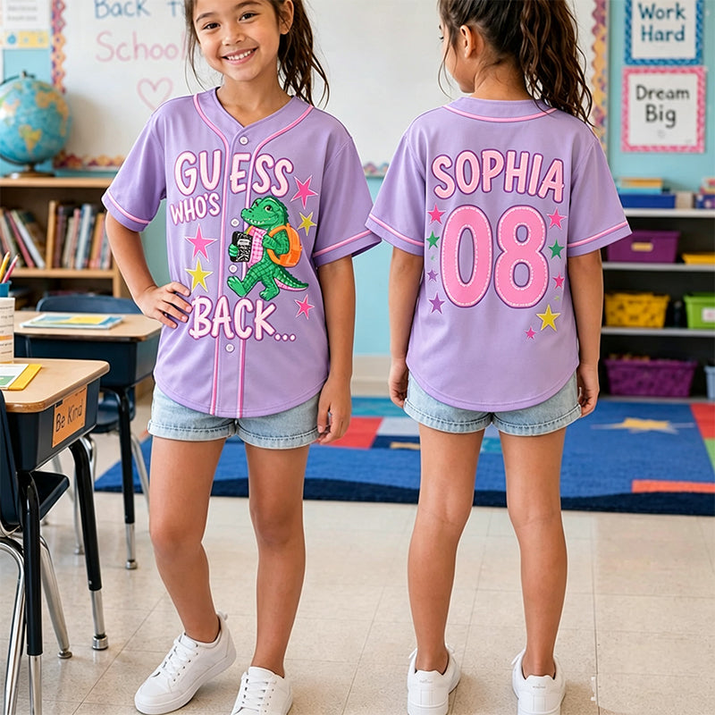 Personalized Name And Number Guess Who's Back Class Baseball Jersey