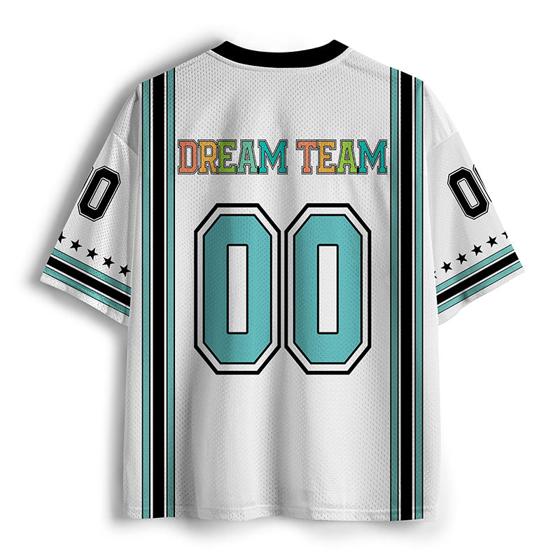 Personalized Grade And Number Star Teacher Mesh Jersey