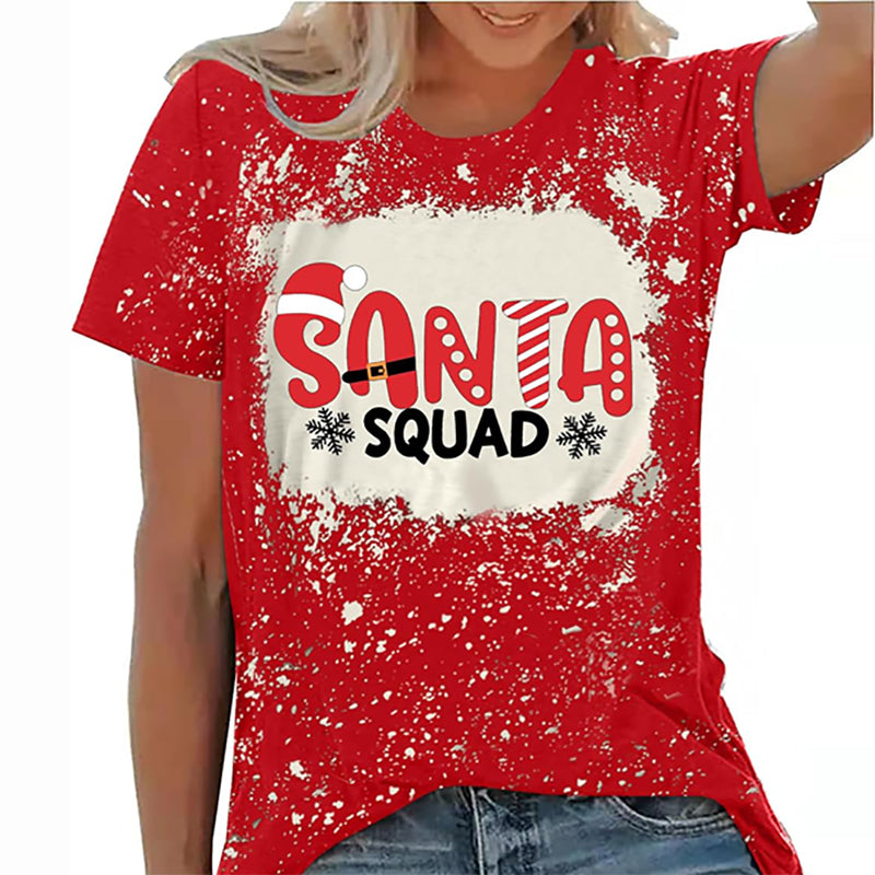 Santa Squad Teacher Printed Super Soft T-Shirt