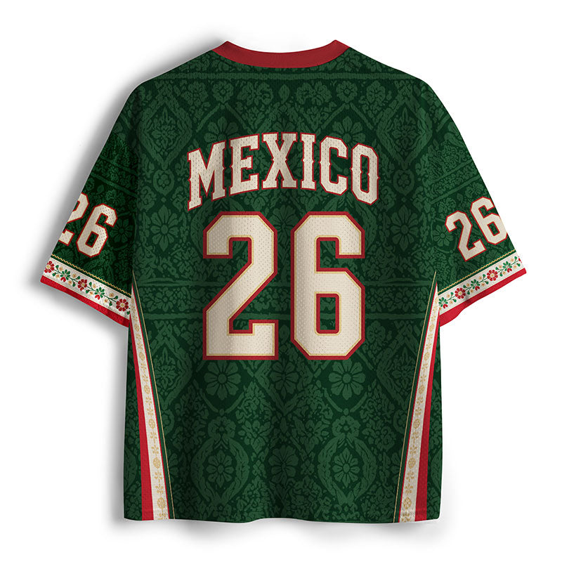 Mexico Soccer Fan Teacher Mesh Jersey