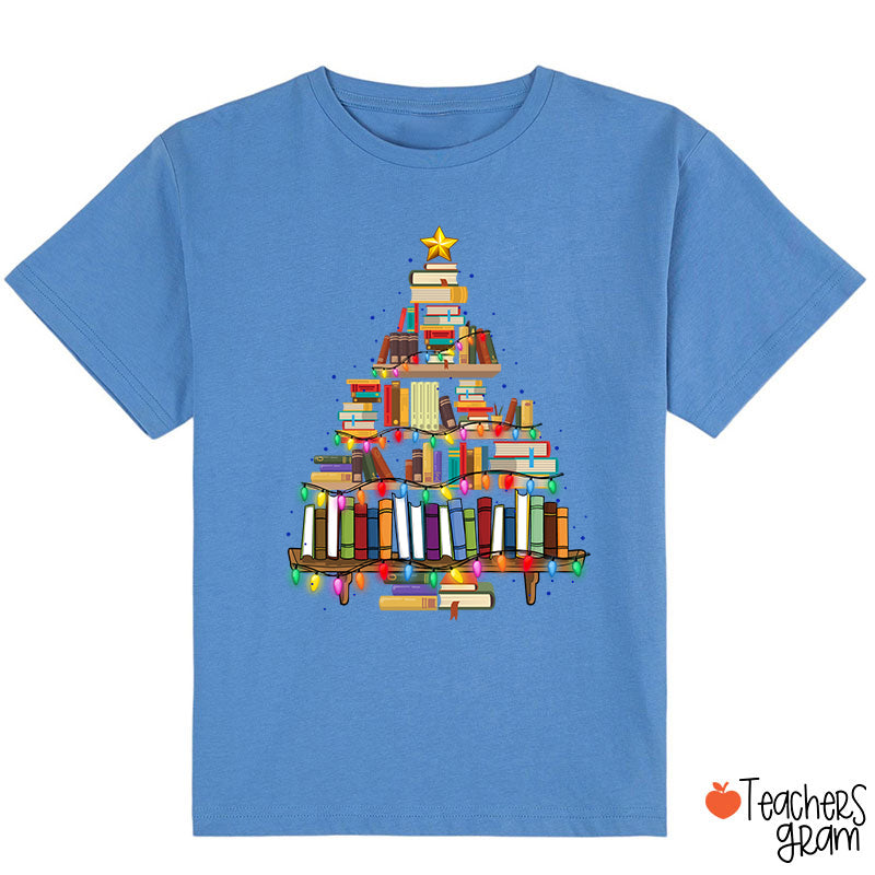 Book Christmas Tree Class T-Shirt