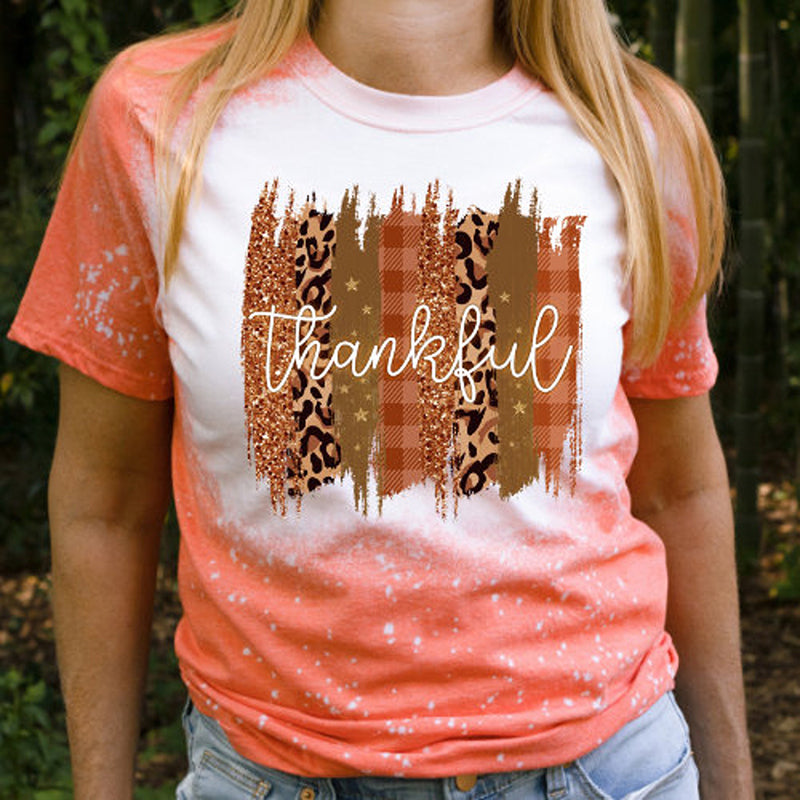 Thankful Autumn Teacher Printed Super Soft T-Shirt