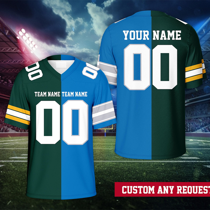 Personalized Name And Number Split Teacher Mesh Jersey