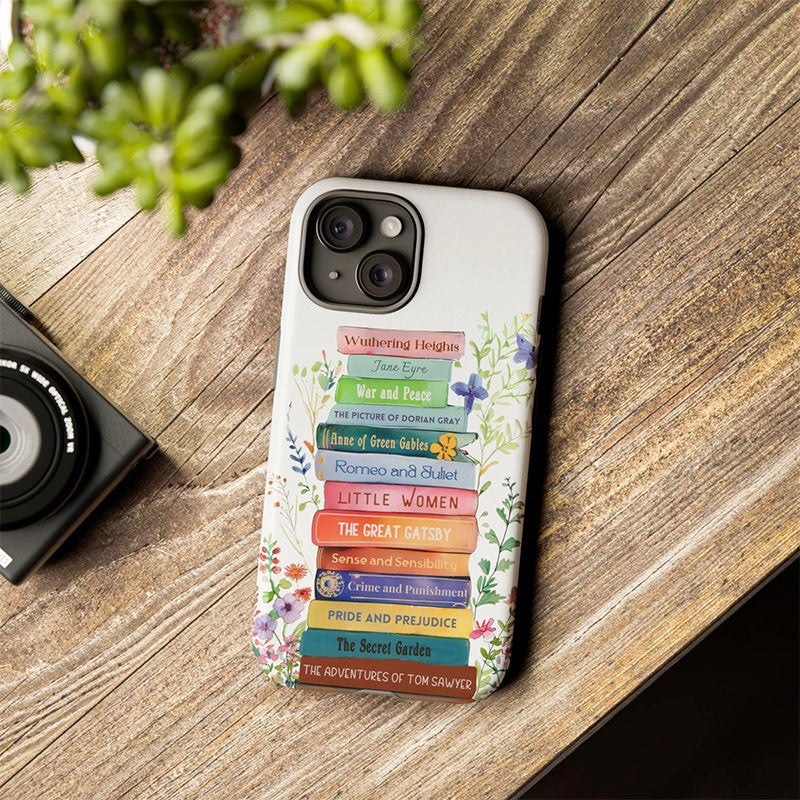 Flowers Books Teacher Phone Case