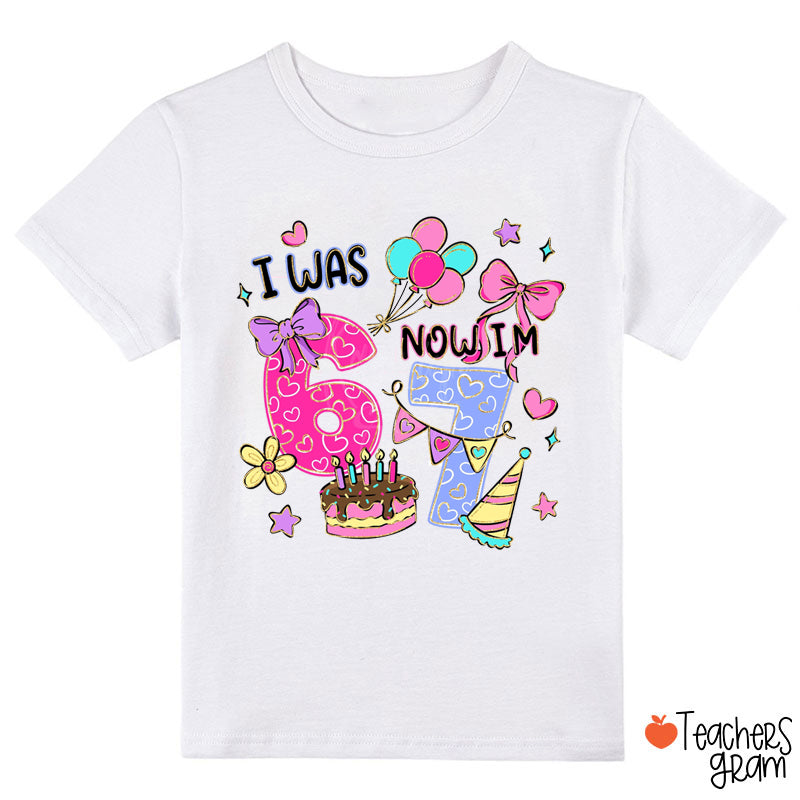 Coquette Bow I Was 6 Now I'm 7 Class T-Shirt