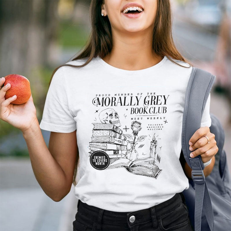 Morally Grey Book Club Teacher T-Shirt