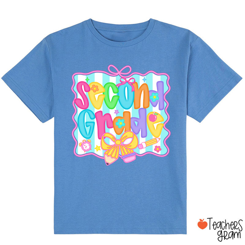 Personalized Grade Bow Tie Board Class T-Shirt