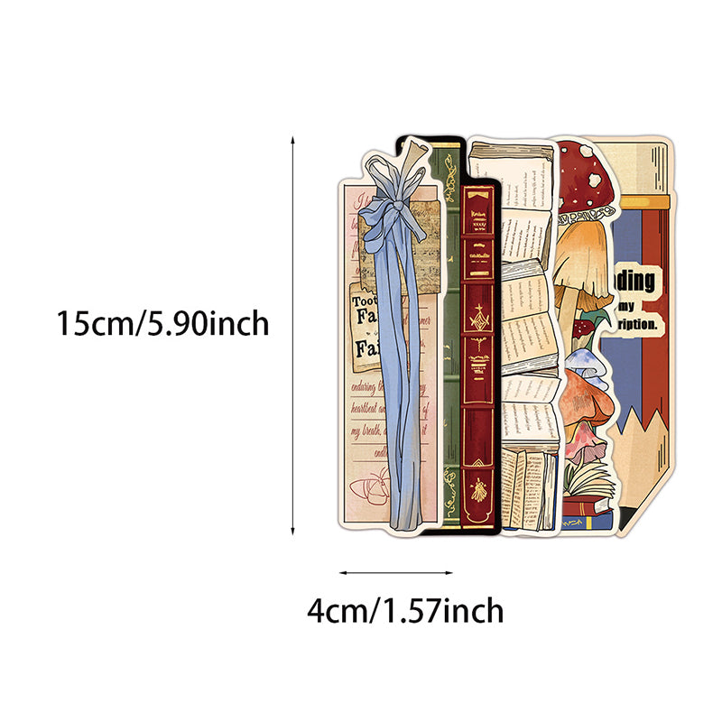 30 Pieces Vintage Reading Themed Teacher Bookmarks