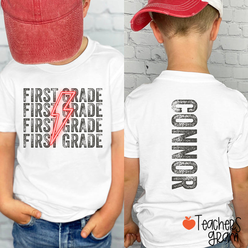 Personalized Name And Grade First Day Class T-Shirt