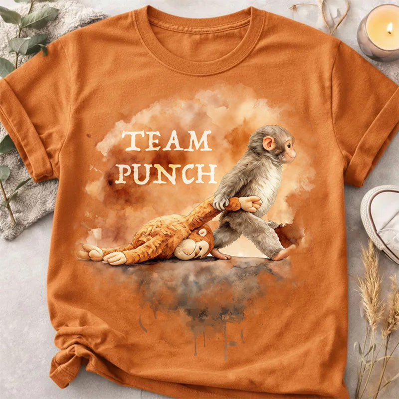 Team Punch Teacher Printed Super Soft T-Shirt