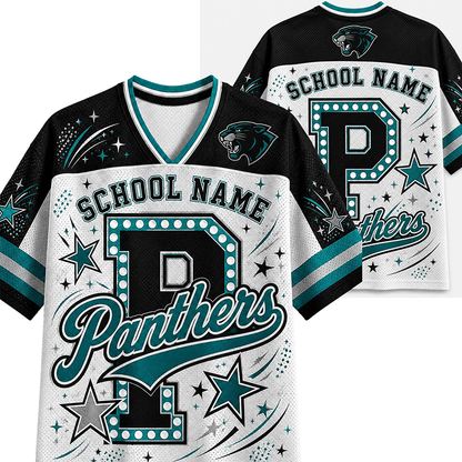 Personalized Mascot Sport Letter Print Teacher Mesh Jersey