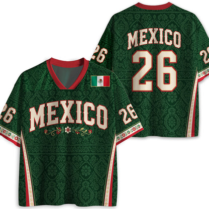 Mexico Soccer Fan Teacher Mesh Jersey