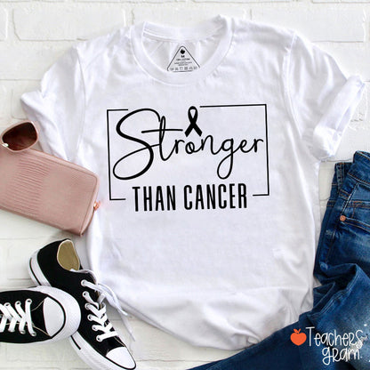 Stronger Than Cancer Teacher T-Shirt