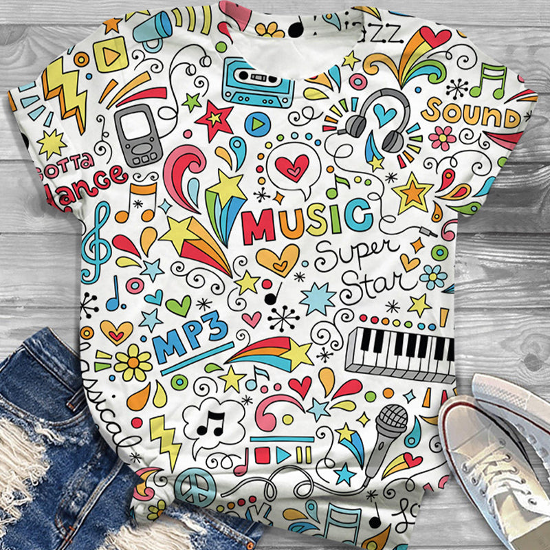 Music Super Star Printed Teacher Super Soft T-Shirt