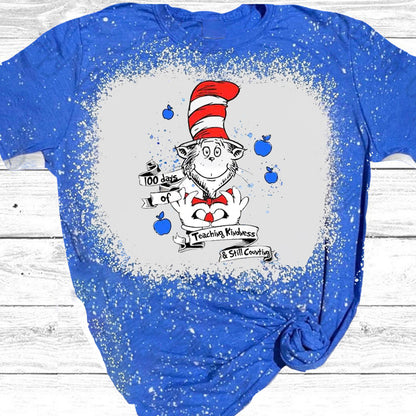 100 Days Of Teaching Kindness And Still Counting Teacher Printed T-Shirt