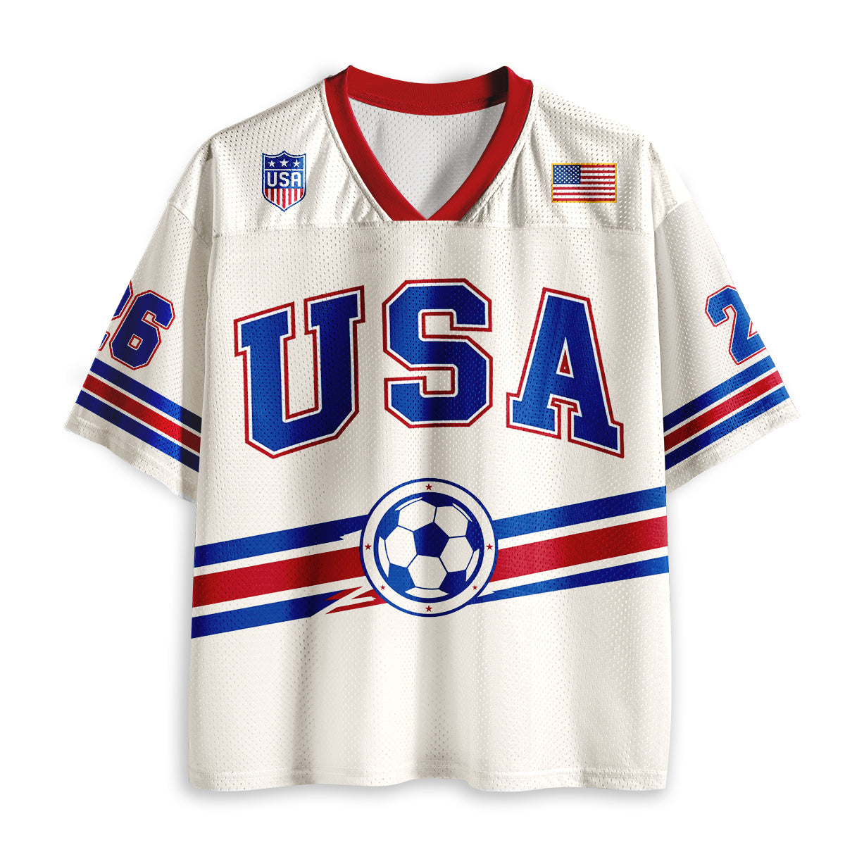 Personalized Name And Number USA Soccer  Lover Teacher Mesh Jersey