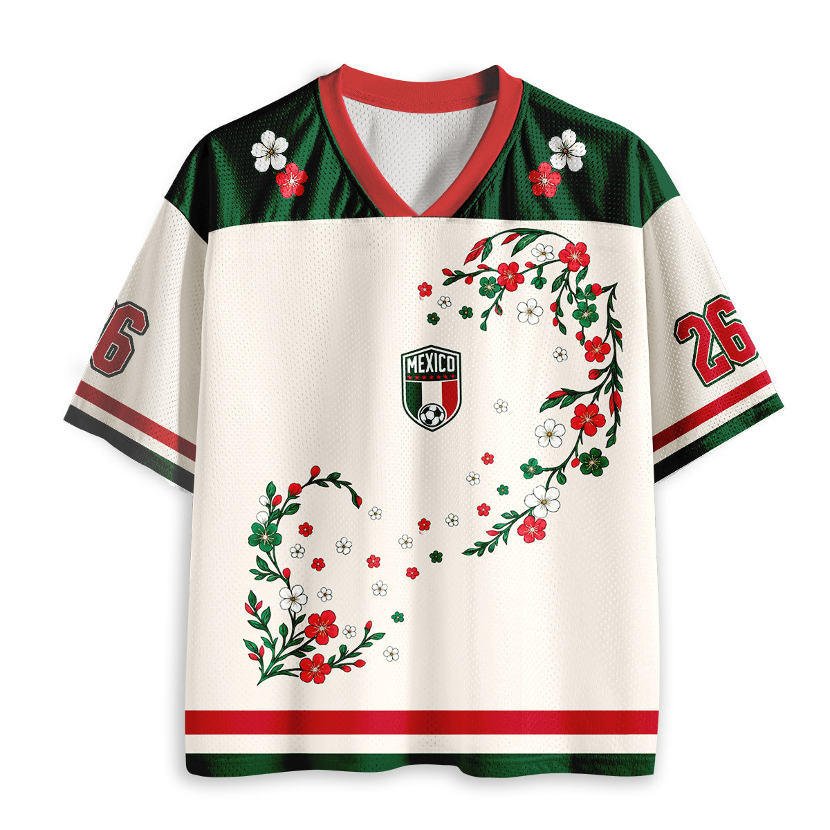 Mexico Fan Soccer Game Day Teacher Mesh Jersey