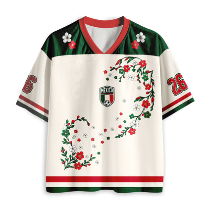 Mexico Fan Soccer Game Day Teacher Mesh Jersey