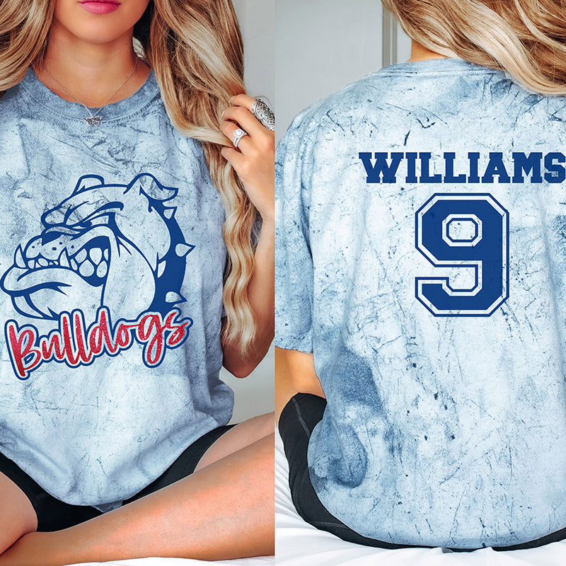 Personalized Mascot Name And Number Game Day Teacher Printed Super Soft T-Shirt