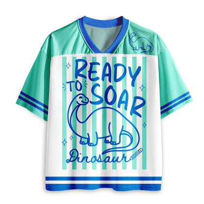 Personalized Animal Pun Striped Teacher Mesh Jersey