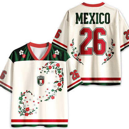 Mexico Fan Soccer Game Day Teacher Mesh Jersey