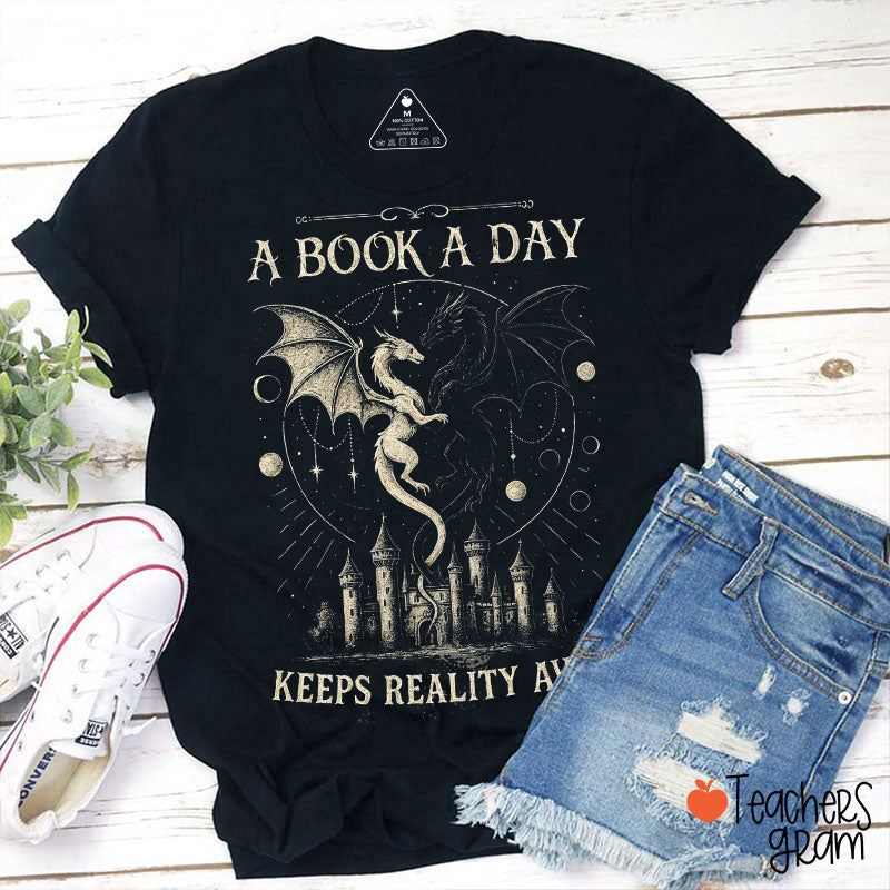 Dragon Castle Book Quote Teacher T-Shirt