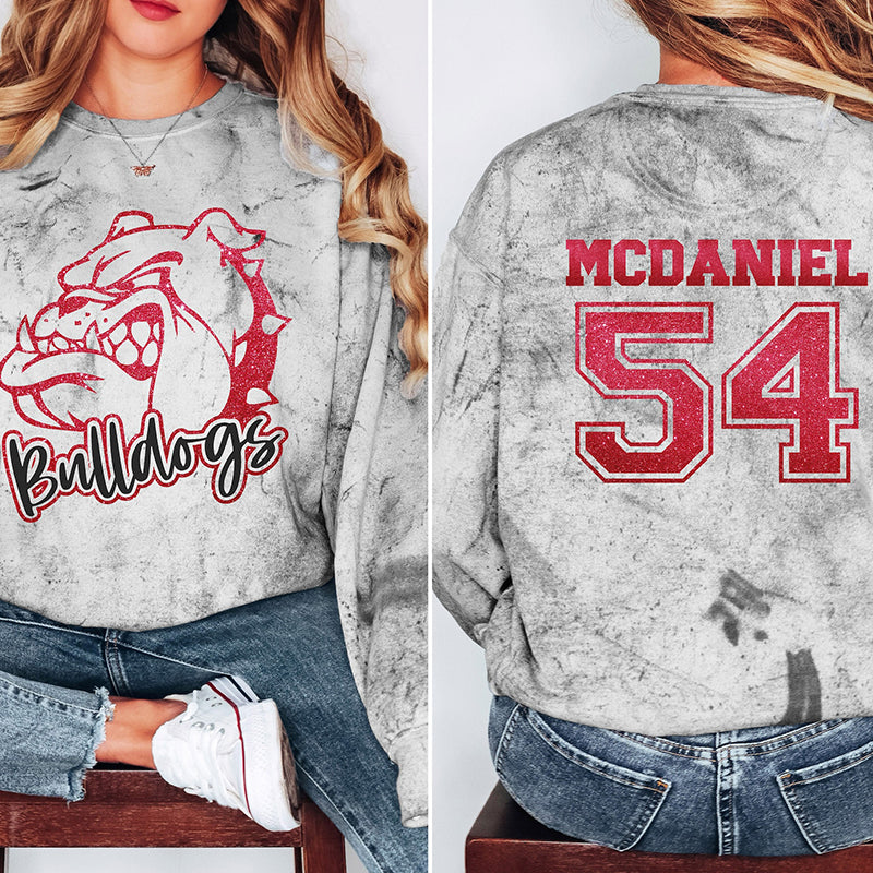 Personalized Mascot Name And Number Game Day Teacher Printed Super Soft T-Shirt