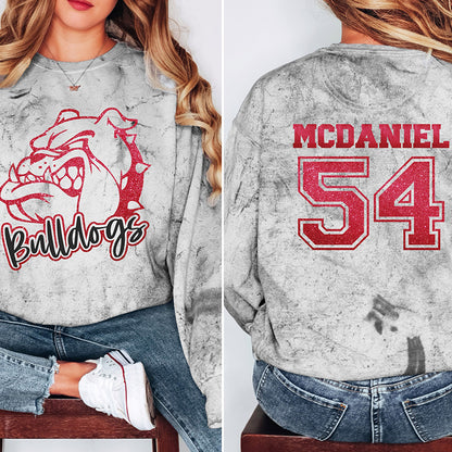 Personalized Mascot Name And Number Game Day Teacher Printed Super Soft T-Shirt