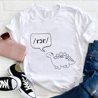Cute Dino Phonetics Teacher T-Shirt