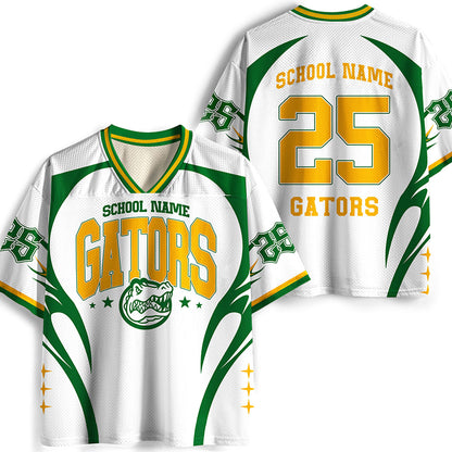 Personalized Mascot School Spirit Game Day Teacher Mesh Jersey