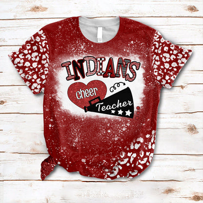 Personalized Mascot I Cheer You On Teacher Printed Super Soft T-Shirt