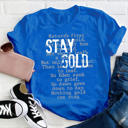 Greasers Stay Gold Teacher T-Shirt
