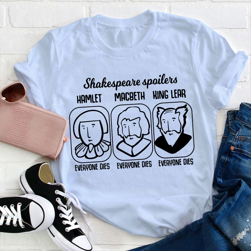 Funny Literature Spoilers Teacher T-Shirt