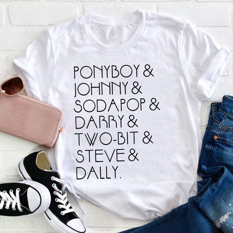 Literature Characters Teacher T-Shirt