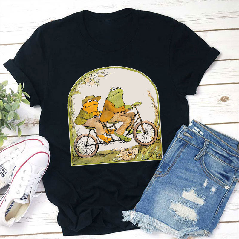 Frog And Friend Literature Teacher T-Shirt