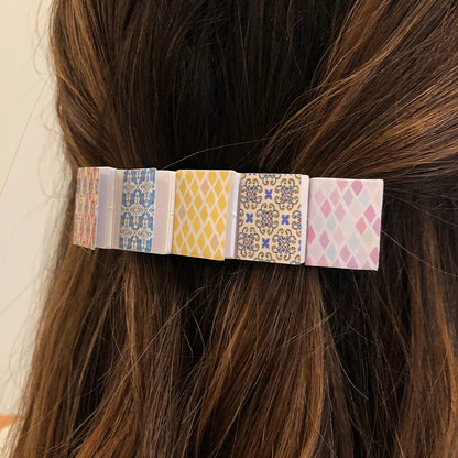 Colorful Miniature Book Hair Clip