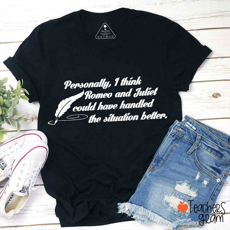 Funny Literature I Think Love Teacher T-Shirt