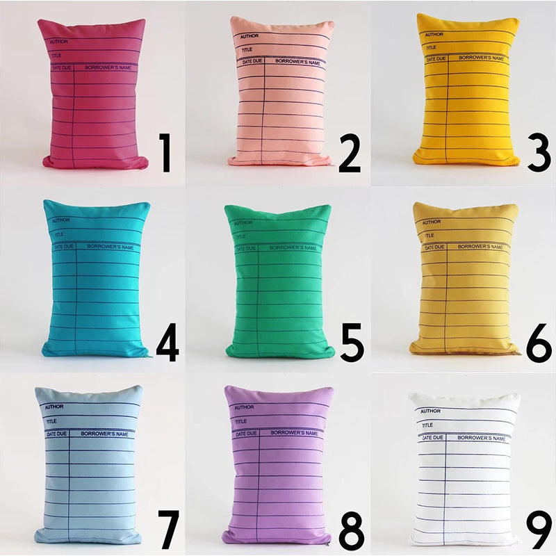 Library Card Teacher Cushion