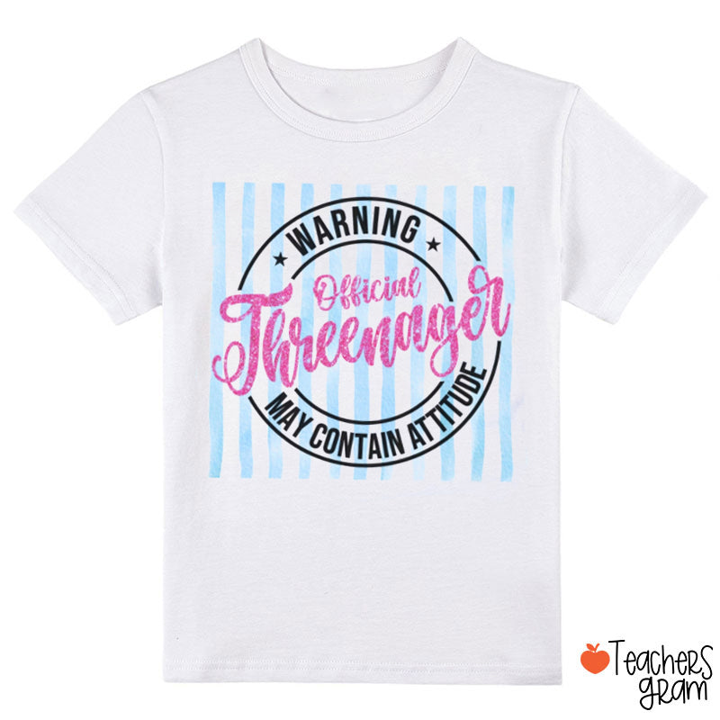 Personalized Funny Birthday Warning May Contain Attitude Class T-Shirt