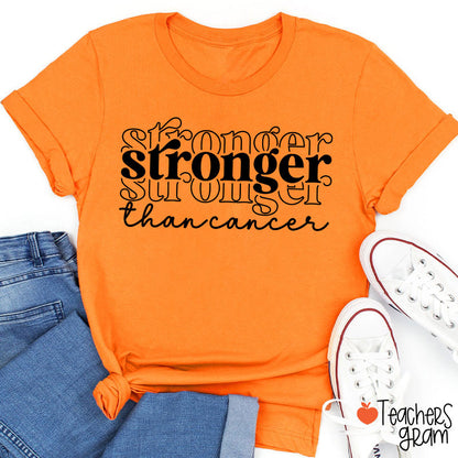 Stronger Than Cancer Teacher T-Shirt