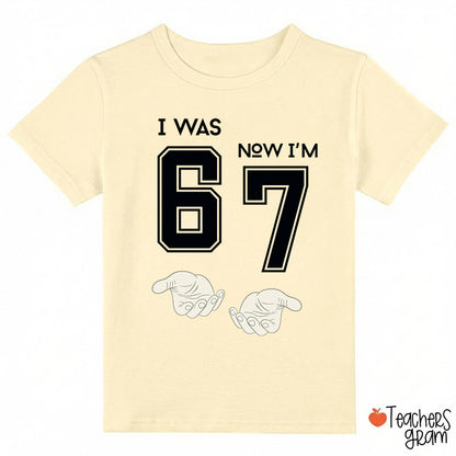 Seventh Birthday I Was Six Now I'm Seven Class T-Shirt