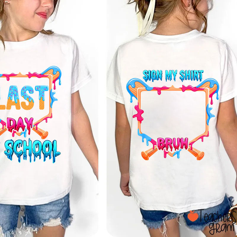 Ice Cream Last Day Of School Class Two Sided T-Shirt